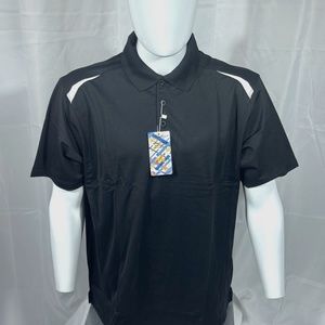 NEW Men’s Eversole Run Moisture Wicking Black Polo Shirt